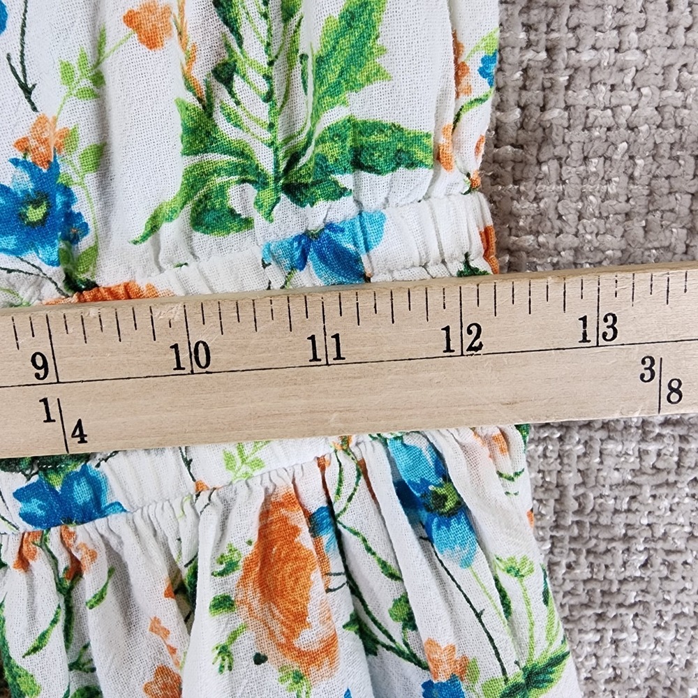 Peyton & Parker Girls Floral Midi Dress Ruffle Strap Size M (10-12) 100% Cotton - Picture 6 of 11